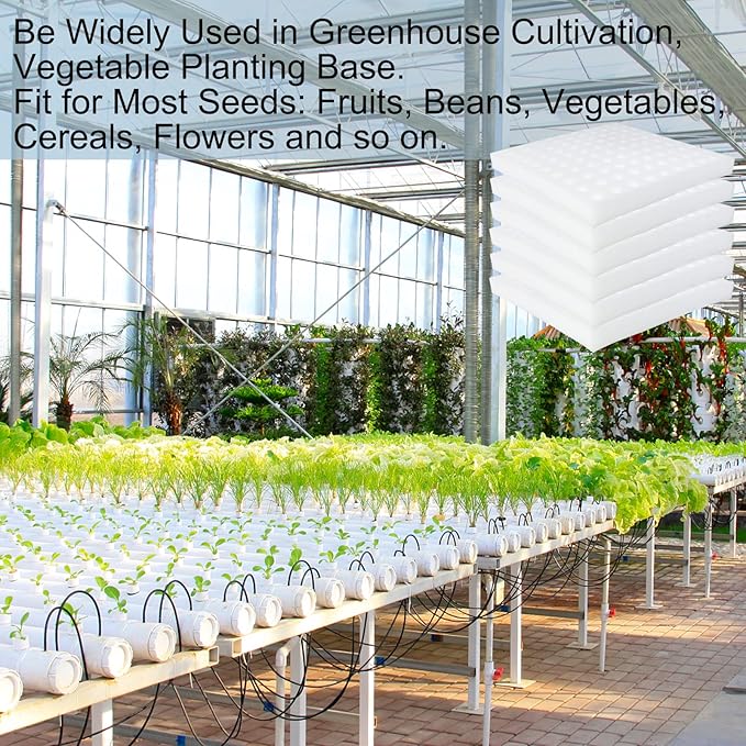 600 Pcs Hydroponic Sponges, Soil-Less Cultivation Planting Gardening Tool, Square Seedling Sponges for Small Bud Growth