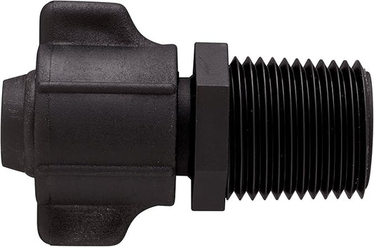 2 Pack - Orbit Universal Drip Tubing Adapter 1/2 Inch x 1/2 Inch Male Pipe Thread