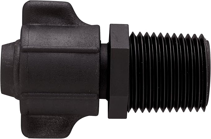 20 Pack - Orbit Universal Drip Tubing Adapter 1/2 Inch x 1/2 Inch Male Pipe Thread