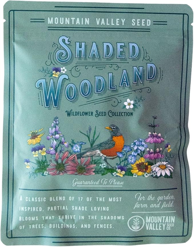 Wildflower Seeds Bulk, 3 Oz. 80,000+ Seeds, Partial Shade Flower Seeds, 19 Non-GMO Varieties of Flower Seeds for Shade - Wild Flowers Seeds Mix, Shade Tolerant Wildflowers for Partial Shade