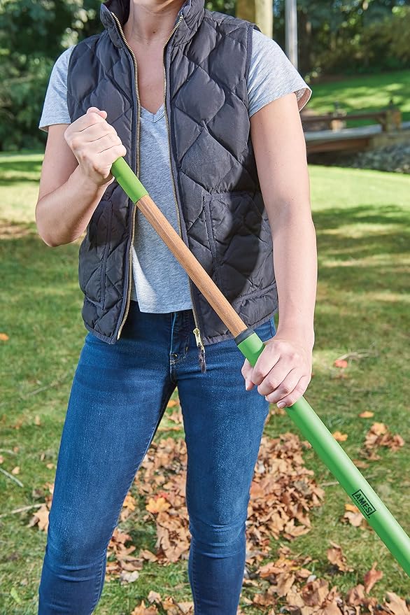 AMES 20201033 Steel Tine Leaf Rake with Hardwood/Steel Handle, 22 Tines