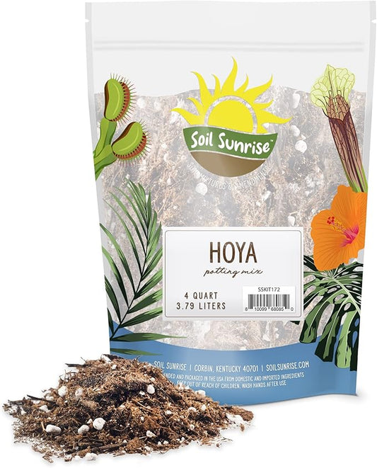 Hoya Plant Potting Soil Mix (4 Quarts), Custom Blend for Growing Hoya Tropical Houseplants