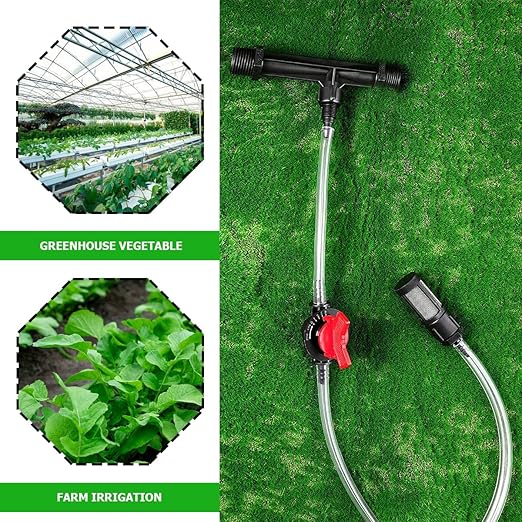Irrigation Venturi Fertilizer Injector，G1/2inch Garden Irrigation Tube Fertilizer Mixer Injector for Garden Irrigation, Agricultural Injection Irrigation System