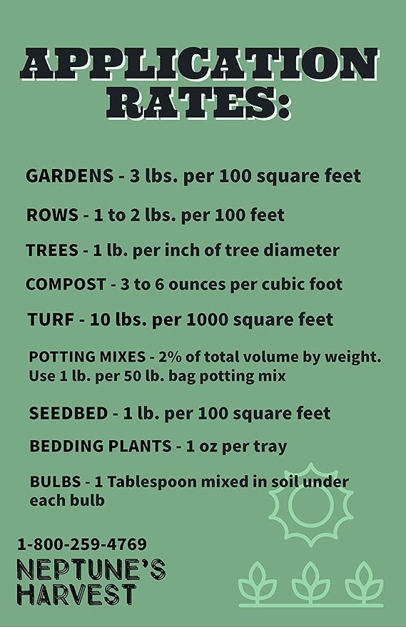 Neptune's Harvest Kelp Meal Multi-Purpose Plant Food 1-0-2, 12 lb