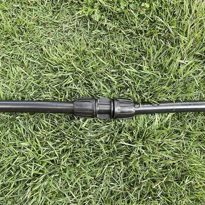 Drip System Parts,Drip Irrigation Fittings Lock Barbed Straight Connectors for 1/2 Inch Drip Tubing (1/2" ID x 0.65" OD) -Pack of 10