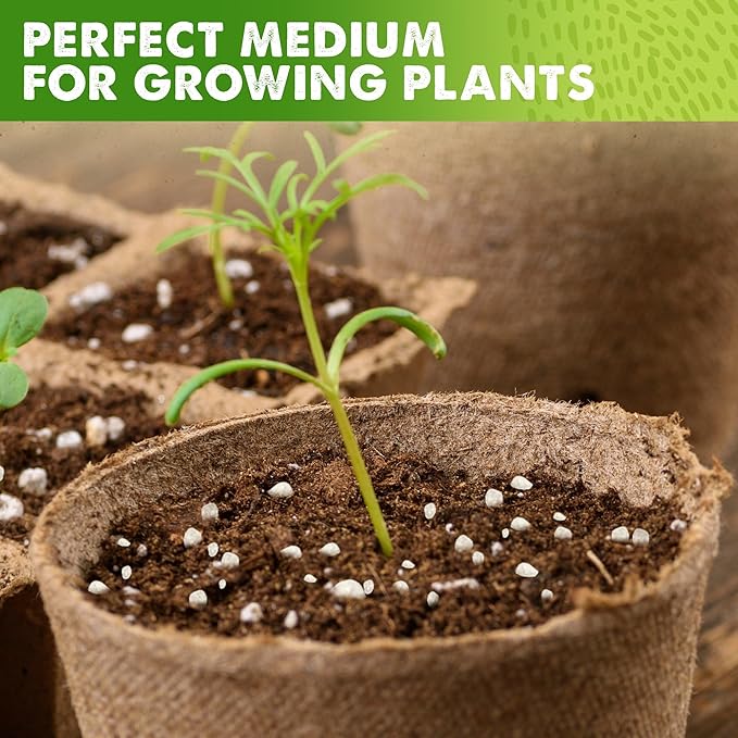 DUSPRO RECYCLE 4QT Natural Perlite for Gardening, Enhances Soil Drainage and Aeration, Lightweight and Porous, Perfect Perlite for Plants Indoor & Outdoor, Ideal sizes for Plant Lovers