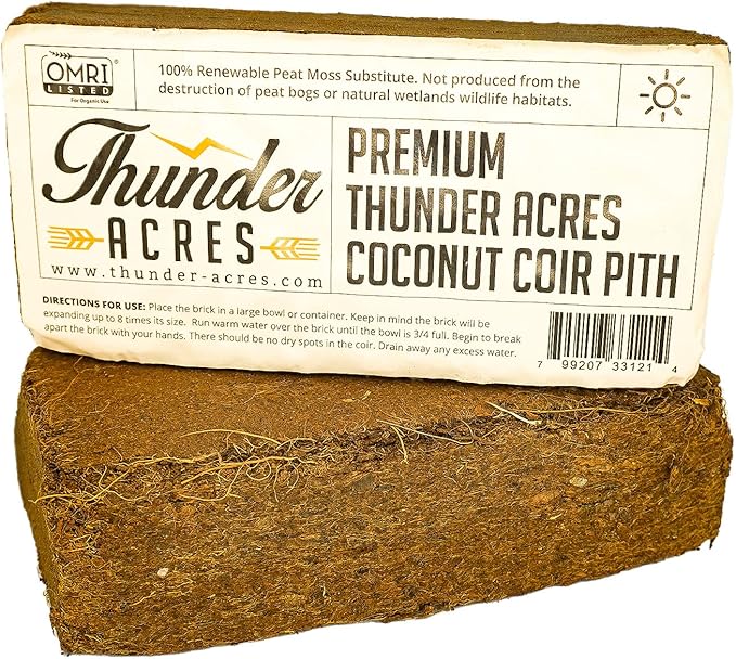 Coco Coir Brick, OMRI Listed for Organic Use (50)