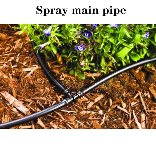 5/16 Inch Dropper Blank Distribution Pipe,50 Foot (15 m) Black Drip Pipe for DIY Garden Irrigation Systems,Drip Lines,Drip Pipes and Drip Irrigation System Parts