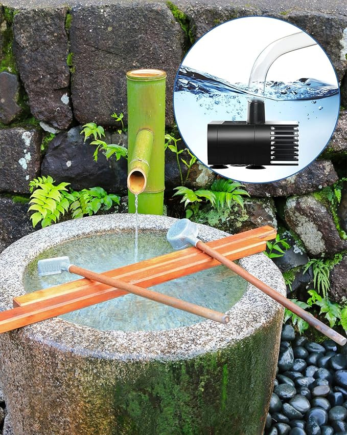 Biling Solar Water Pump for Bird Bath, 6.5W Solar Panel Kit Outdoor Solar Fountain with DIY 5ft Tubing for Small Ponds Garden and Pool