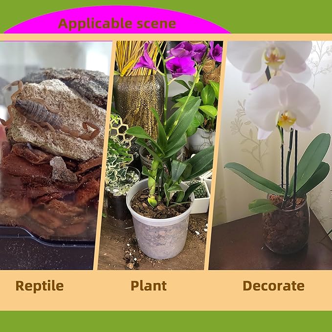 18qt Orchid Bark Horticultural Grade- Ideal for Phalaenopsis, Epiphytic Orchids, and Other Plants Potting, Repotting, Root Development, and Water Retention