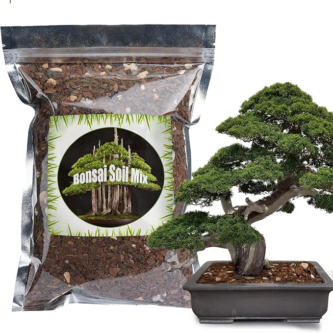 Bonsai Soil Mix Ready to Use (10qt), Premium Fast Draining Organic All Purpose Potting Mix for All Varieties of Bonsai