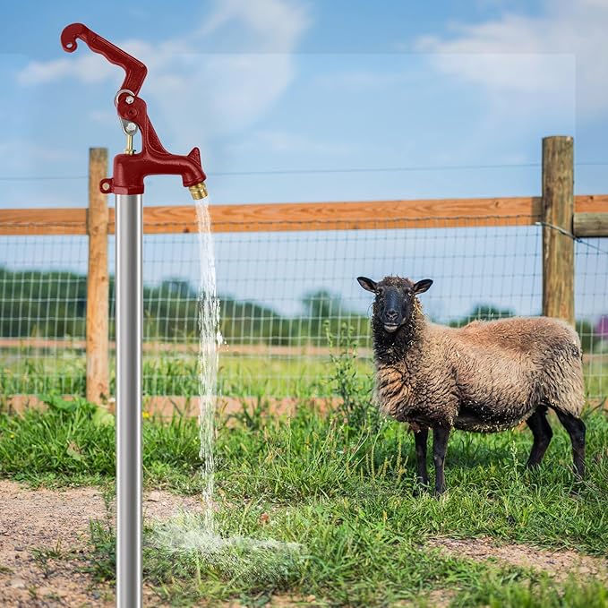 Frost Proof Yard Hydrant, Frost Free Outdoor Faucet Freeze Proof Hydrant for Yard Garden Farm Pasture Irrigation, Water Faucet 3/4" Pipe Connection,4.25ft Total Length 2’ Bury Depth