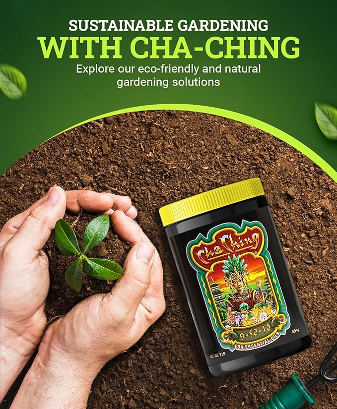 FoxFarm Cha Ching Soluble Fertilizer, Water Soluble High-Phosphorus Fertilizer, Supports Late Harvest Stage - Outdoor Flowers, Fruiting Plants, Containers and Bed Areas, NPK 9-50-10 (2 lb)