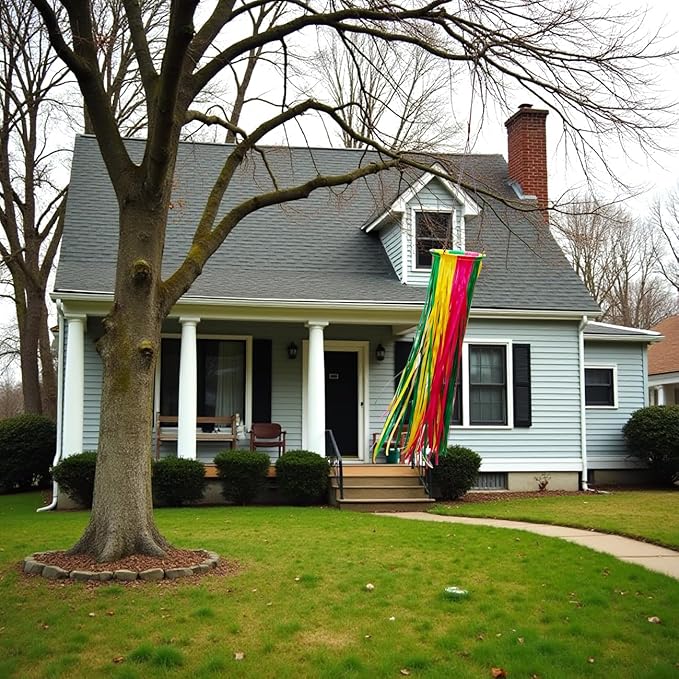 Satin Ribbon Windsock Streamer, Outdoor Decorations for Your Patio, Garden, Yard, Dock and Camper, 41-Inch, WS41-HHL