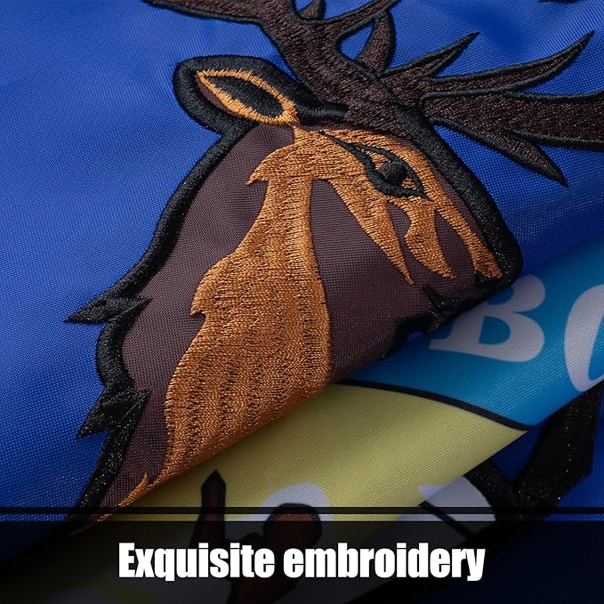 TOPFLAGS Michigan State Flag 4x6 Outdoor MI Flags Double Sided Embroidered Longest Lasting Heavy Duty Polyester Stronger Brass Grommets 4 Stitched Hemming Perfect for Outside