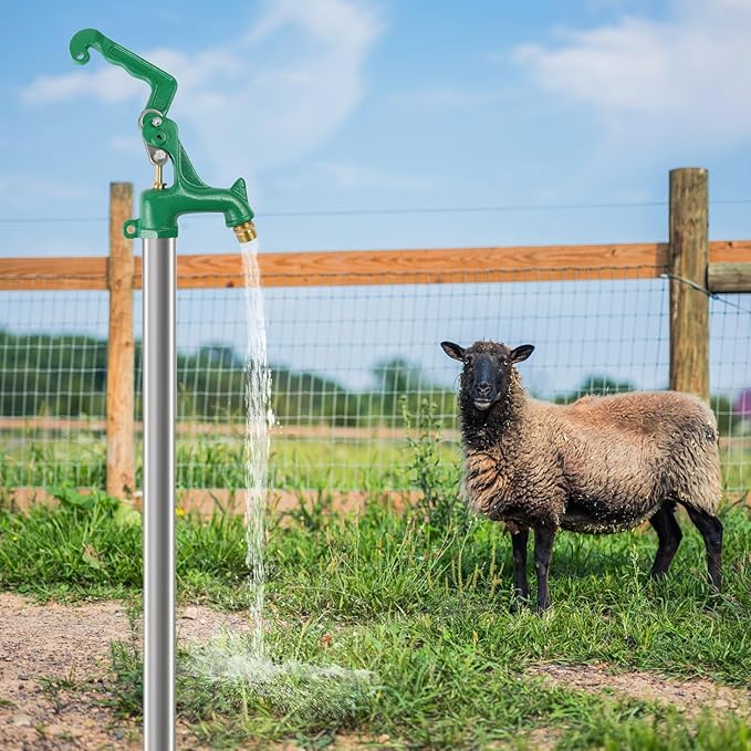 Frost Proof Yard Hydrant Frost Free Outdoor Faucet Freeze Proof Hydrant for Yard Garden Farm Pasture Irrigation,Water Faucet 3/4" Pipe Connection,3.25ft Total Length 12 inch Bury Depth No Lead