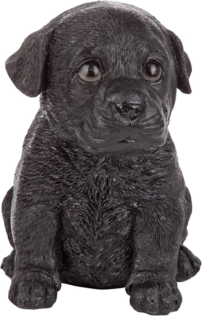 Design Toscano Black Lab Puppy Partner Collectible Dog Statue