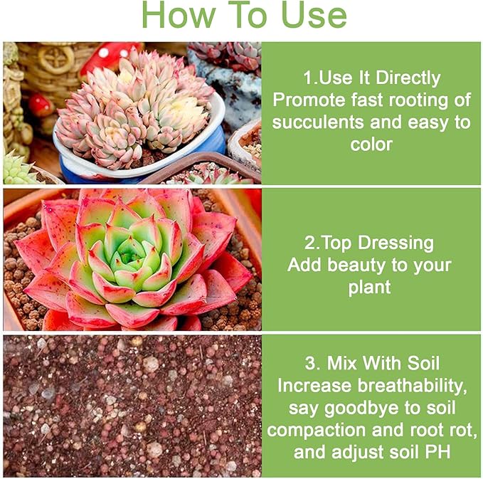 2.5lb Multi-Purpose Calcined Nutrient Soil for Lithops Succulent Cactus Promote Root Growth - Concave-Convex Shape Soil for Healthier, Stronger, and Larger Roots