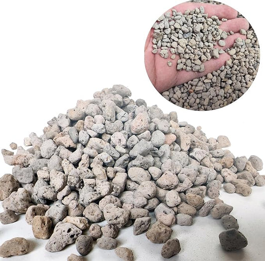 Garden Pumice Rock Horticultural Cactus Bonsai Succulent Soil Additive for Plants, Landscaping, Vase Fillers (1/4 inch, 10 QT)