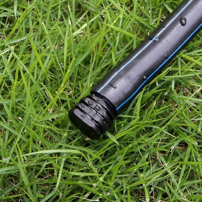 13 Pcs Drip Irrigation Fittings End Cap 1/2 Inch, In-Line Barbed Plug End Connector For 1/2 Inch Drip Tubing 13mm ID Drip Line End Parts For Garden Irrigation Systems