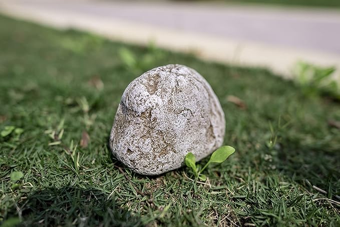 Hide a Key Fake Rock,Looks and Feels Like a Real Rock Spare Key Safe or other Small Objects for Outdoor Garden or Yard