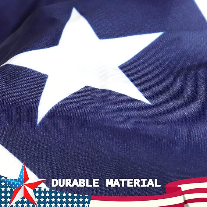 GoosWexmzl 3x6Ft American Pleated Fan Flag,USA Patriotic Half Fan Bunting Flag,Decoration Flags (Set of 6)