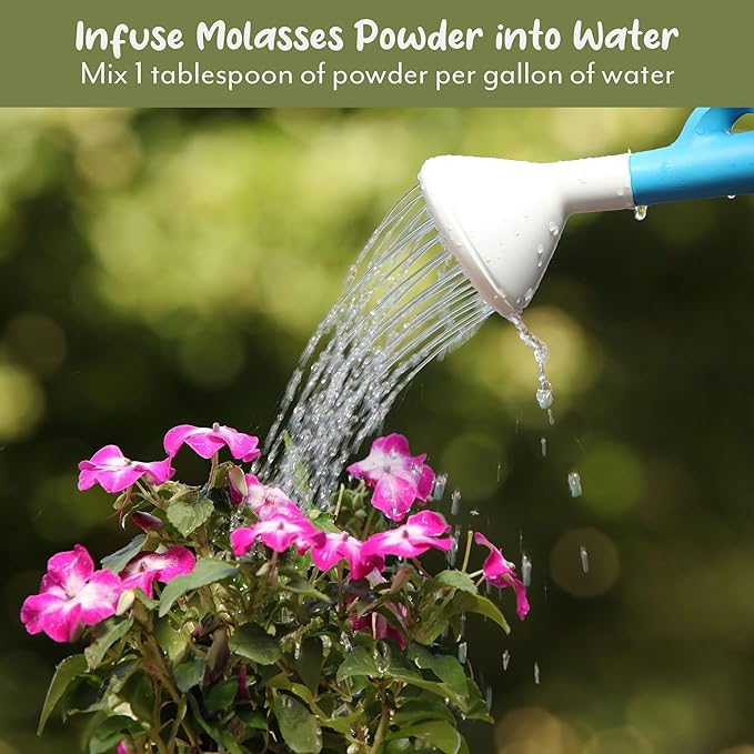Dry Horticultural Molasses Powder (2 Pounds), Indoor/Outdoor Gardening Soil Amendment for Plants