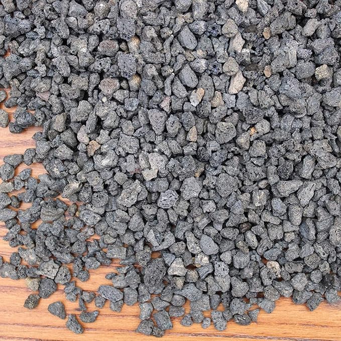 5lb Black Horticultural Lava Rock Soil Additive for Cacti, Vase Fillers, Succulents and Terrarium Plants - No Dyes or Chemicals - 100% Pure Volcanic Rock