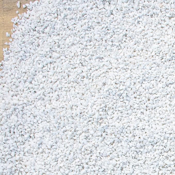 Anothera 18LB 6mm-8mm Succulent and Cactus Bonsai DIY Rocks, White Onyx, Gravel for Terrarium, Fairy Gardening, Top Dressing