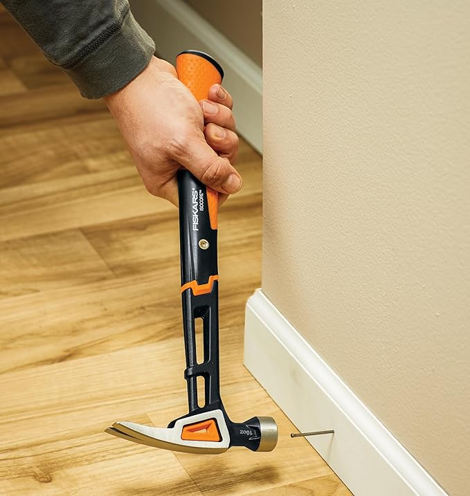 Fiskars Home Essentials Tool Kit with PowerGear Lopper, Shears, Bypass Pruner, Folding Saw with 2 Blades, IsoCore Hammer, and Utility Knife, for Indoor Use and Outdoor Gardening (6 Piece Kit)