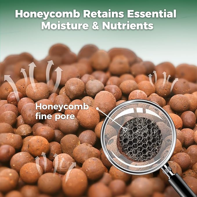 T4U Leca Clay Pebbles for Plants, 2 LBS 10-20 mm Clay Balls for Indoor Plants, Natural Clay Pebbles for Orchid Potting Mix, Hydroponic, Leca Pots, Plant Drainage, Garden Soil