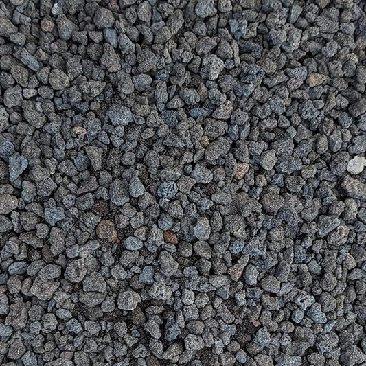 Black Lava Rocks for Plants Natural Horticultural Volcanic Rock (1/4" Size) (Mined in USA) (10-lb Bag)