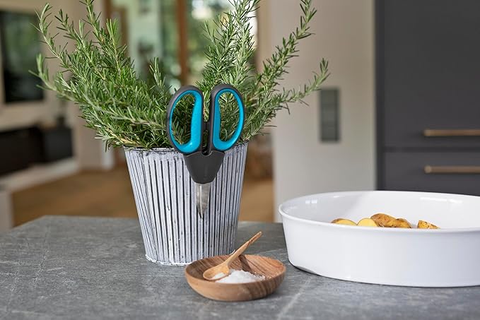 Gardena 12214-36 HerbCut Scissors with holder. Precise German engineered steel blades to maintain best health for plants. 25 Year Warranty