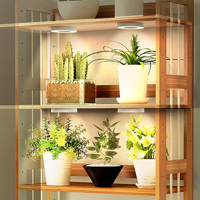 Mosthink Ceiling Grow Lights for Indoor Plants, 192 LEDs Plant Light Full Spectrum, Under Cabinet Plant Growing Lamp with Auto Timer, 10 Dimmable Levels, 3 Modes with Transparent Cover,Corded