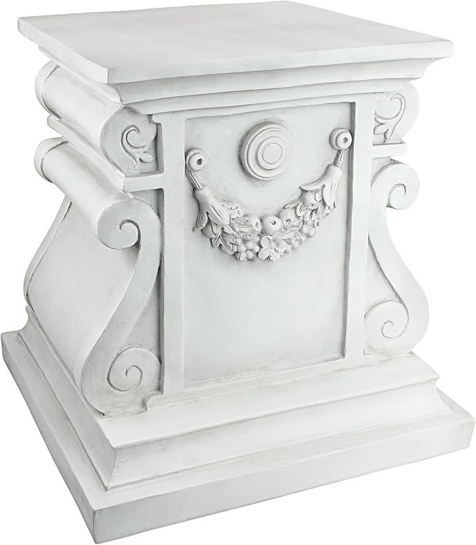 Design Toscano NG314100 Statuary Garden Base Riser, Large, Classic Plinth