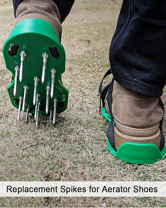 Heeqinn Lawn Aerator Spikes, Replacement Aerator Spike Parts for Lawn Aerator Shoes and Aerator Tools, 1.6inch, 20pcs