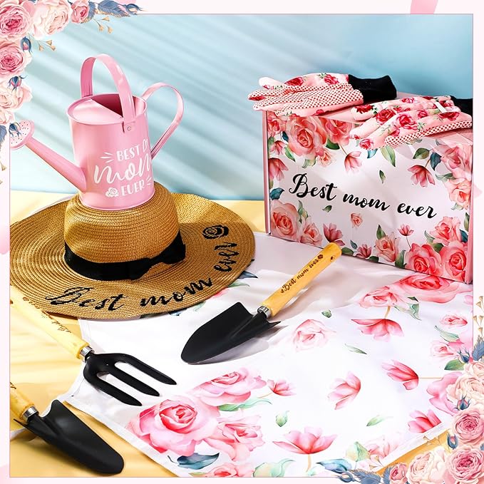 Gardening Gifts for Christmas from Daughter and Son, Gardening Gifts for Plant Lover, Best Mom Ever Garden Tool Set Gift