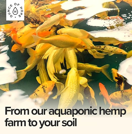 OMRI Listed Organic Concentrated Fish Poop | Plant Food & Soil Conditioner | Liquid Fish Fertilizer for Indoor Potted House Plants, Herb Gardens, Hydroponics (1 Gallon)