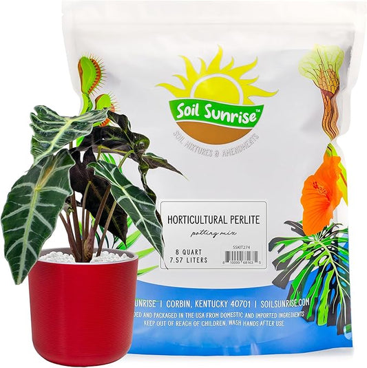 Horticultural Perlite Soil Additive (8 Quarts); for Enhanced Potting Mix Drainage and Growth