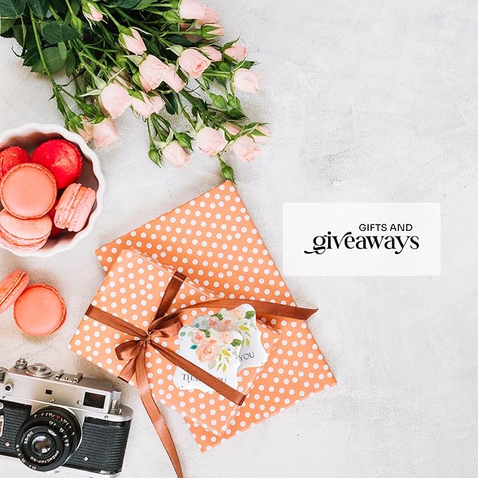 20pcs Thank You Tags Seed Paper – Plantable Wildflower Packets for Weddings, Gifts, & Life Events (20 Square Floral)