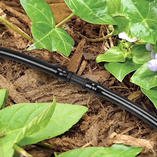 1/4 Inch Drip Irrigation Fittings, 140 Pieces Kit 1/4 Inch Tubing Connectors Includes Couplings Tees Elbows Crosses Plugs Drip Line Quick Connect Barbed Connectors