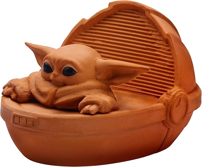 Amazon Exclusive Star Wars The Child Chia Pet Floating Edition with Stand, “aka Baby Yoda” with Seed Packet, Decorative Pottery Planter, Easy to Do and Fun to Grow