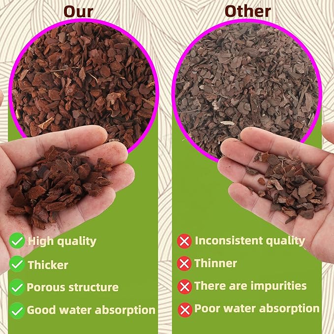 9qt Orchid Bark Horticultural Grade- Ideal for Phalaenopsis, Epiphytic Orchids, and Other Plants Potting, Repotting, Root Development, and Water Retention