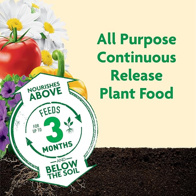 Miracle-Gro Shake 'N Feed All Purpose Plant Food, For In-Ground and Container Plants, Feeds for up to 3 Months, 1 lb.