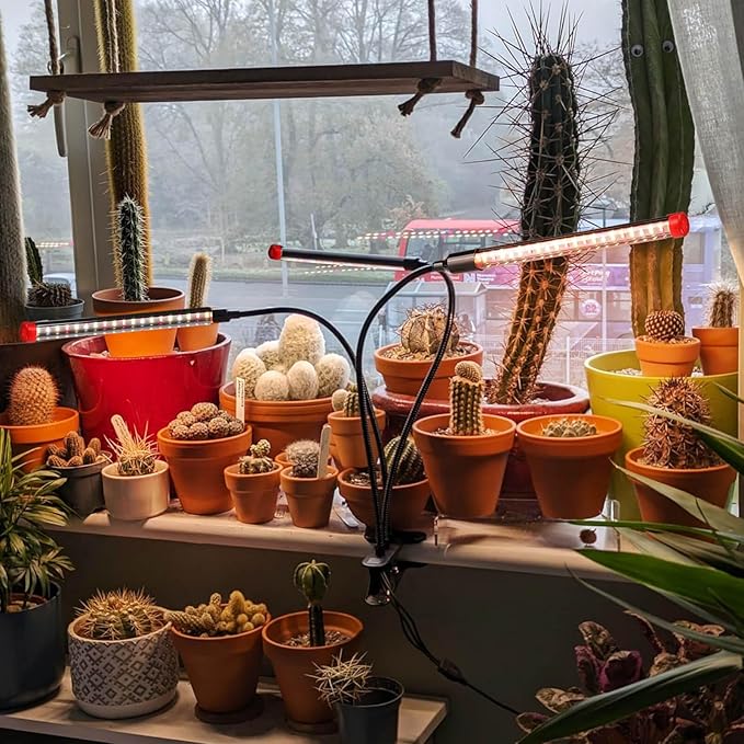 Grow Lights for Indoor Plants Full Spectrum, LED Plant Lights, 3000k/5000k/660nm Full Spectrum Growing Lamps, 126 LED Clip on Plant Growing Lamps for Seed Starting Seedlings Precision Timer