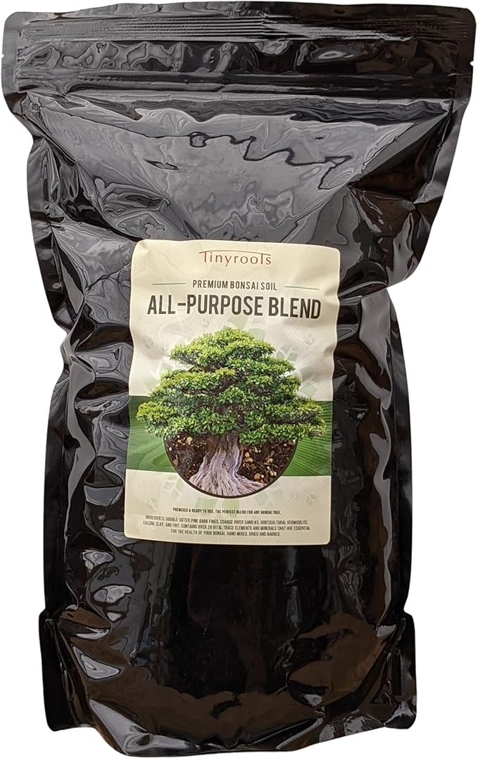 Bonsai Outlet Bonsai Soil Mix - Tinyroots All Purpose Bonsai Soil Mix Ready to Use Blend, Used for All Varieties of Bonsai Trees, 2.5 Gallons