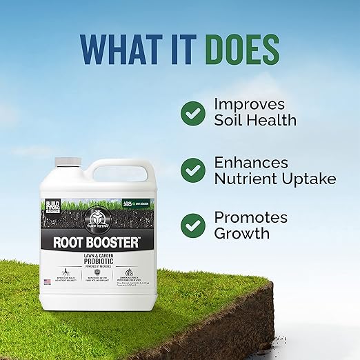 Turf Titan Root Booster – Lawn Probiotic & Garden Booster – Natural Liquid Probiotic for Plants & Lawn Care – Green Lawn Booster for Effortless Lawn Maintenance - Covers up to 8,000 Sq Ft