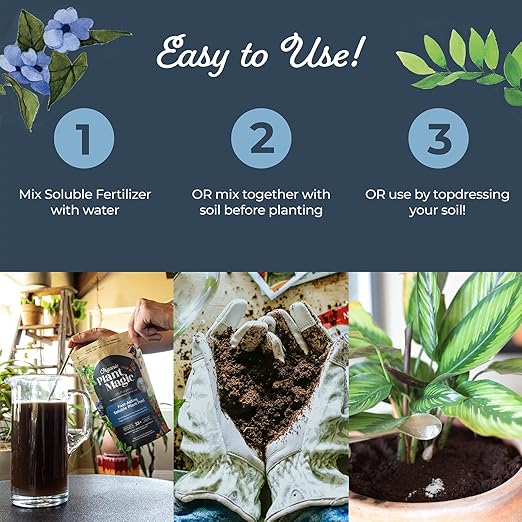Organic Plant Magic - Truly Organic™ Fast-Acting Soluble Plant Food: All-Purpose Fertilizer Concentrate for All Flower Vegetable Herb Fruit Tree Shrub Container Garden & House Plants [20 lb Bucket]