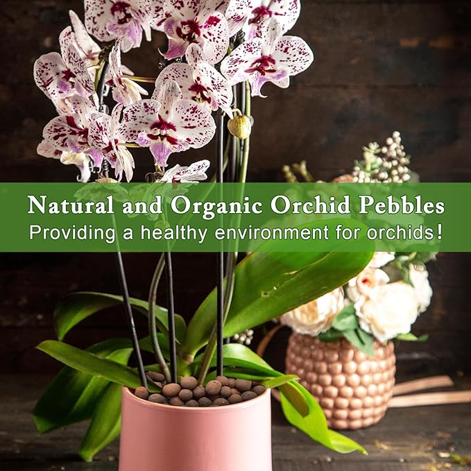 ZeeDix 5.5LB Expanded Clay Pebbles, 4mm-16mm Clay Leca Balls Clay Pebbles for Plants, Natural Clay Pellets Balls for Hydroponic, Indoor Plants Drainage, Gardening, Orchids, Decoration, Aquaponics