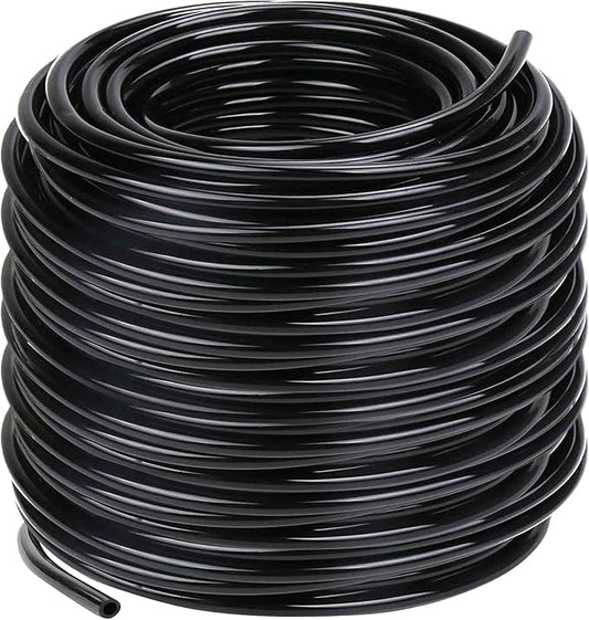 Hourleey Blank 200 FT Distribution Tubing Irrigation Drip Hose, 1/4 Inch Drip Line